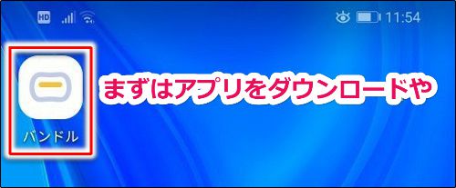 バンドルカード発行手順1