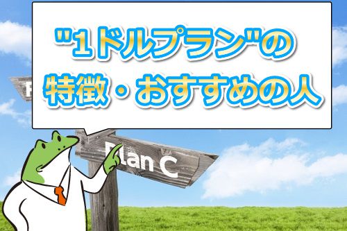 1ドルプラン【3日間】の特徴・おすすめの人
